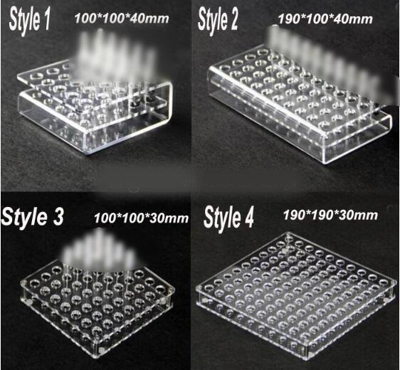 

Acrylic Display Showcase Rack Stand Show Case Shelf for G2 92A3 CE3 Ceramic Cartridges Atomizer Tank Ecigs Vape Shelf Holder