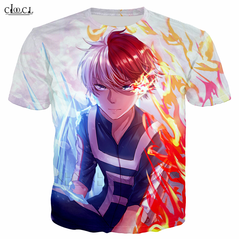 

2020 Summer New Anime My Hero Academia T Shirt Men Women 3D Print Short Sleeve Hip Hop Streetwear Couples Tops, T shirt 1