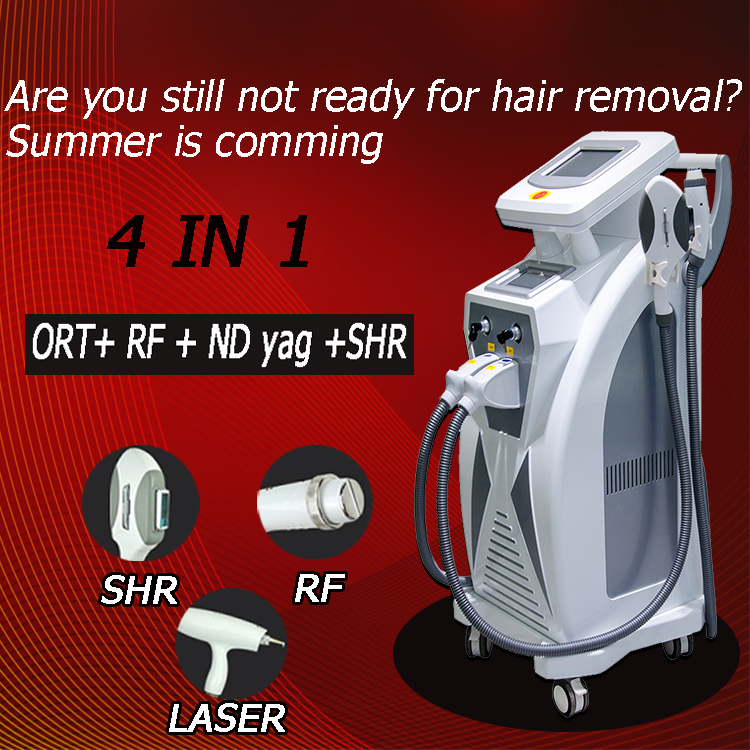 

2019 multifunction ipl laser rf face lift tattoo hair removal machine elight opt shr rf nd yag laser ipl CE/DHL
