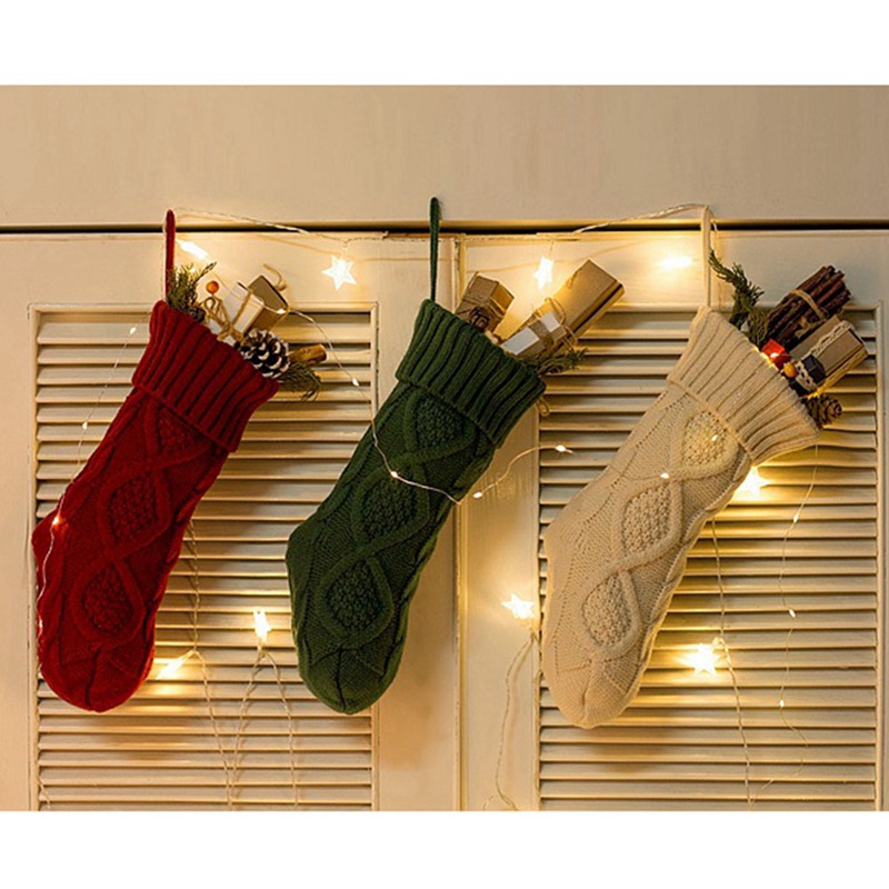 

1PC Hot Sale Christmas White And Red Casual Knit Wool Socks Warm Winter Women Xmas Christmas Socks