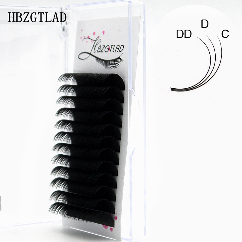 

HBZGTLAD NEW C/D/DD 10-20mm Faux mink individual eyelash lashes maquiagem cilios for professionals soft mink eyelash extension