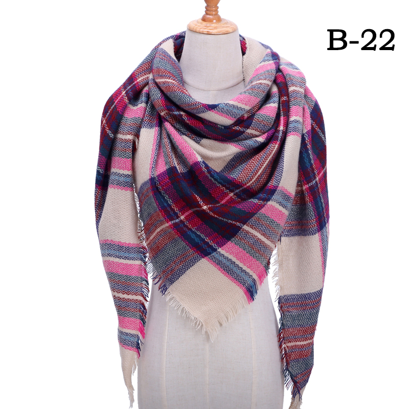 ladies plaid scarf