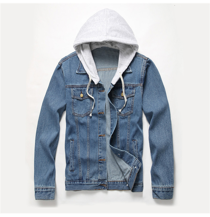 Chamarra de mezclilla con sudadera abajo Clearance