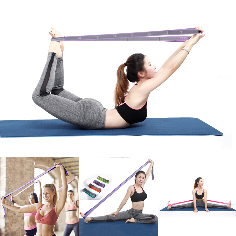 

NEW Yoga Belt Professional Gymnastics Supplies Adult Girl Latin Trainer Stretch Resistance Band Training Fitness Elastic Band, Red