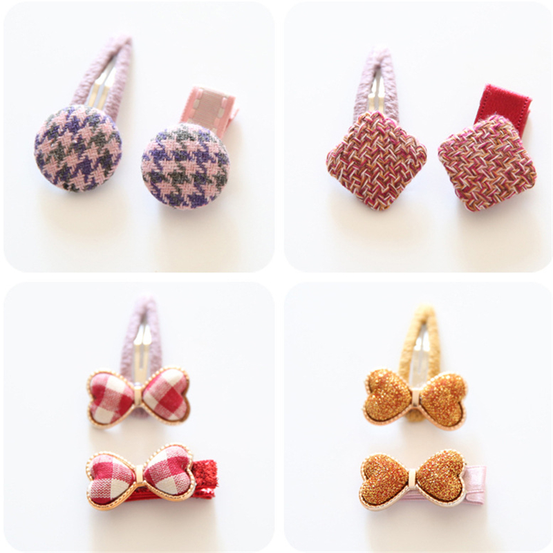 

2pcs Baby Boutique Hair Bows Clips Kids Toddlers children Bowknot Kids BB Hairpin Hairgrips Hair Accessories