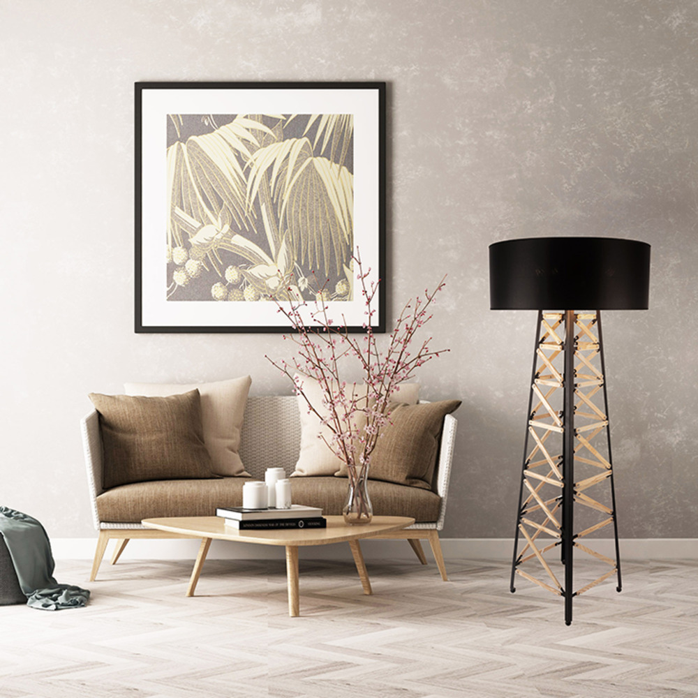 2019 Nordic Led Tripot Led Floor Light Post Modern Standing Light Living Room Modern Eiffel Tower Hotel Lighting Bedside Floor Lamp From