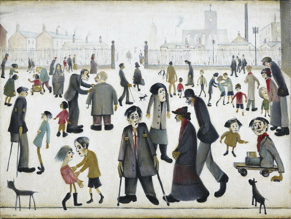 

L.S. Lowry The Cripples Home Decor Handpainted &HD Print Oil Painting On Canvas Wall Art Canvas Pictures 191111
