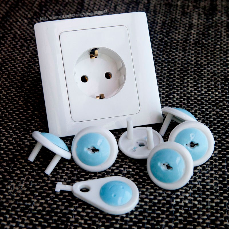 

6 PC children security Anti electric Socket protective cover baby Anti electric Plug Protective cover TRQ0296