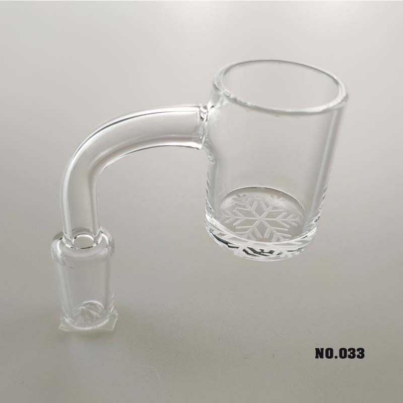 

Popular Laser Artistic Quartz Banger Beveled Edge Quartz Nail 10mm 14mm 18mm Male Female Degree 90 Quartz Nails ur
