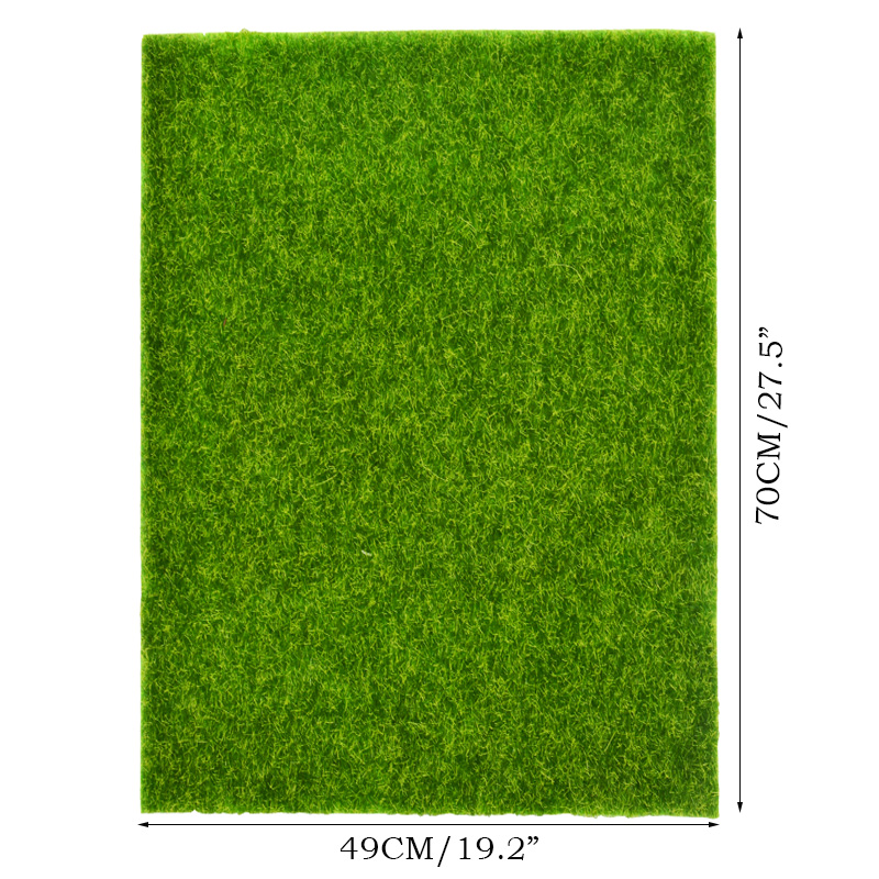 

49x70cm Grass Mat Green Artificial Lawns Turf Carpets Fake Sod Home Garden Moss For Home Floor Wedding Decoration, 49cmx70cm