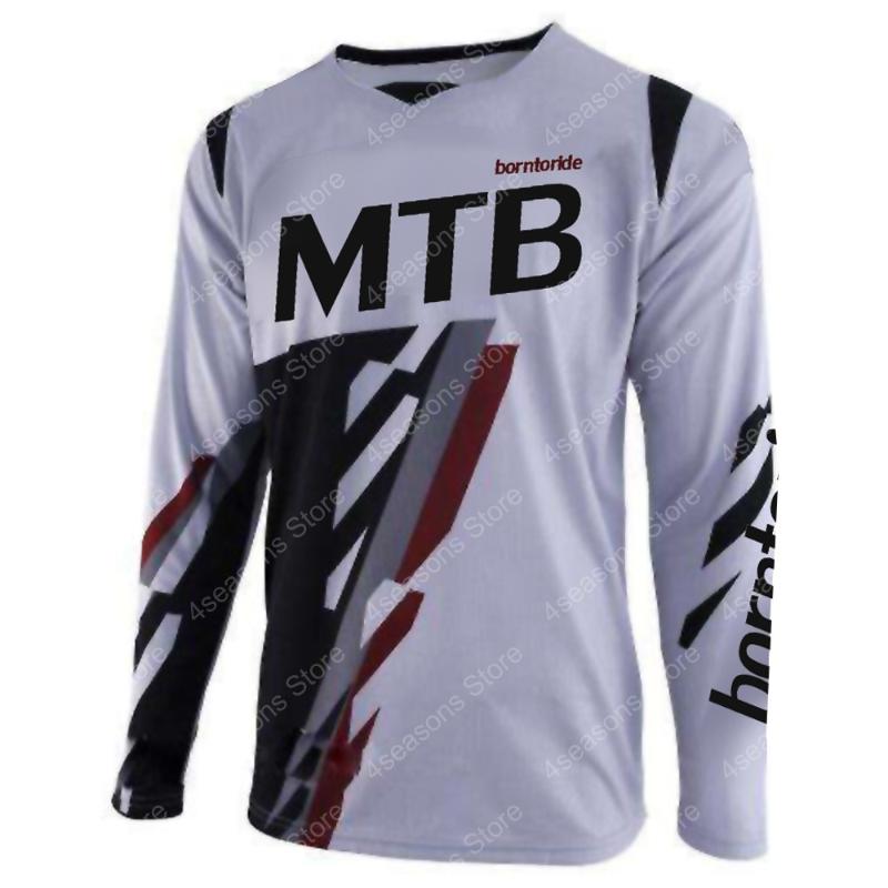 

Moto motocross jersey hombre dh downhill jersey off road Mountain borntoride clycling long sleeve mtb