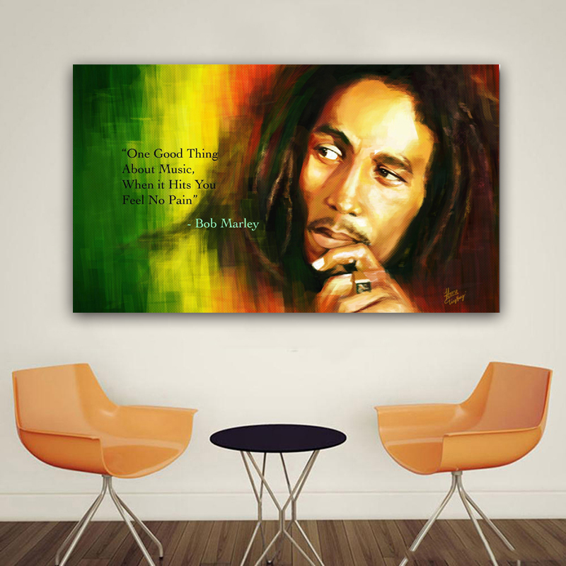 

Bob Marley Canvas Art Wall Pictures For Living Room Singer Classic Decorative Oil Painting On Canvas Large Pictures 191005