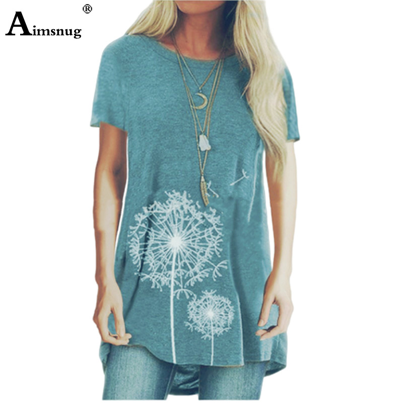 

2020 Plus size 4xl 5xl Blue Long Casual Tops Women New Summer Fashion Floral Print Short Sleeve T-Shirt Female Loose Tee Shirt, A grey