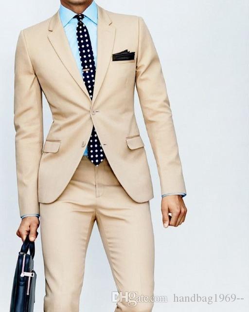 

High Quality Two Button Groom Tuxedos Groomsmen Notch Lapel Best Man Blazer Mens Wedding Suits (Jacket+Pants+Tie) H:826, Same as image