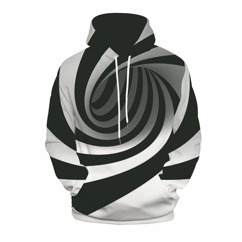 

3D Sweatshirt Digital Print Hoodies Pop Punk Hip Hop Dizzy Arts Women Men Pullovers Hoodies Outerwear Loose Tops Psychedelic Vortex Clothing