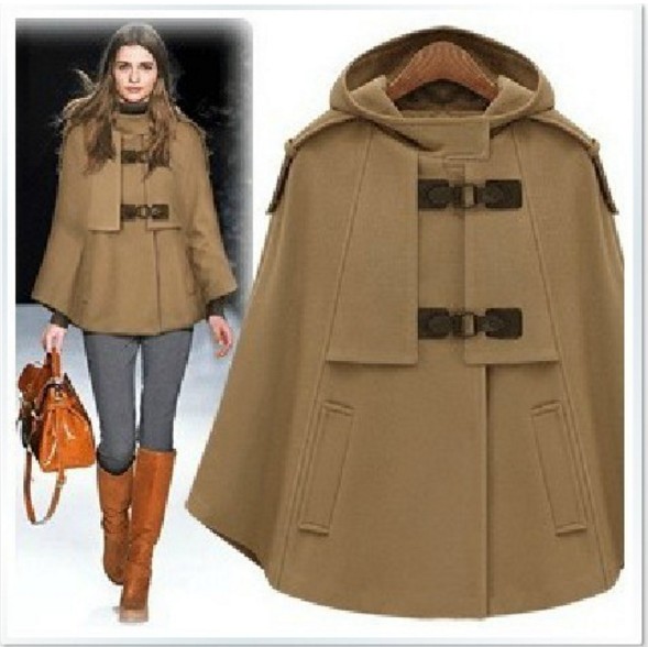 winter poncho coat plus size