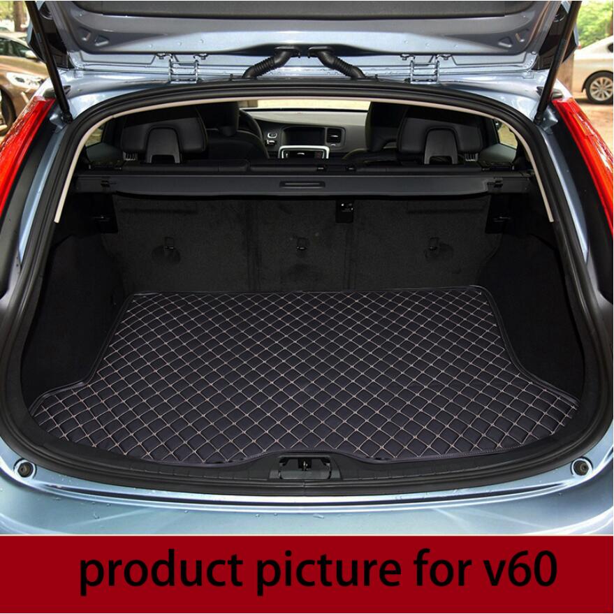 

for v40 V60 leather car trunk mat 2010 2011 2012 2013 2014 2015 2016 2017 2018 cargo liner