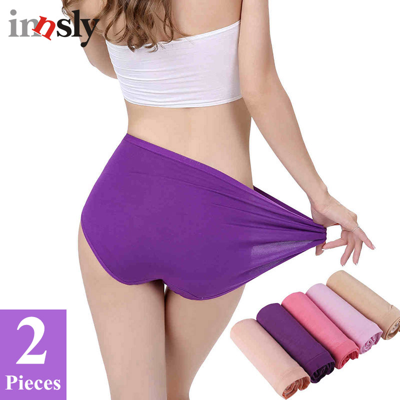 

Bamboo Women Panties Big Size Female Underwear 3XL Comfortable Healthy Breathable Ladies Briefs, Purple