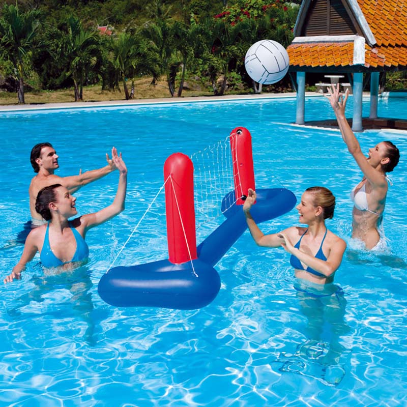 

Swimming pool accessories Water volleyball net inflatable volleyball rack Goal throws basketball Water entertainment facilities