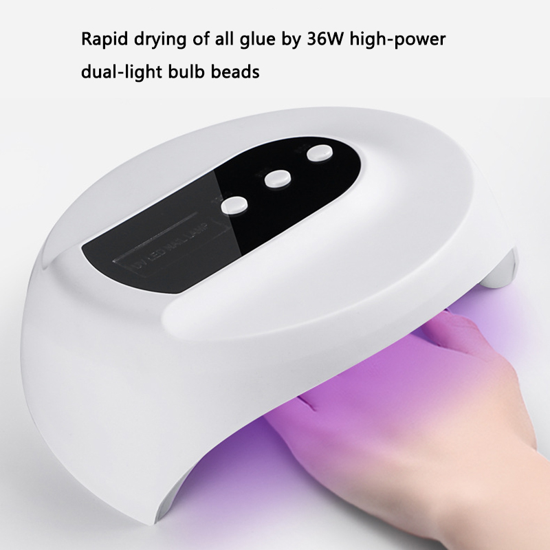 

Professional UV LED Lamp Nail Dryer 12LEDs Lamp for Curing Gel Polish Nail Machine Fingers Toenails Cure Machine, A2