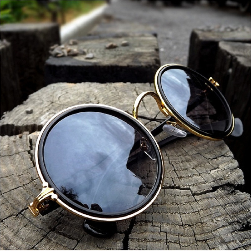 

2019 New arrival Round women sunglasses Brand colorful coating lens eyeglasses man UV Protection goggle Eyewear unisex