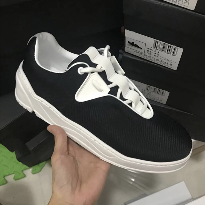 

B17 Chunky Sneaker Mens Designer Canvas Runner Shoes Platform Sneakers Top Quality Casual Shoes With Box, Black