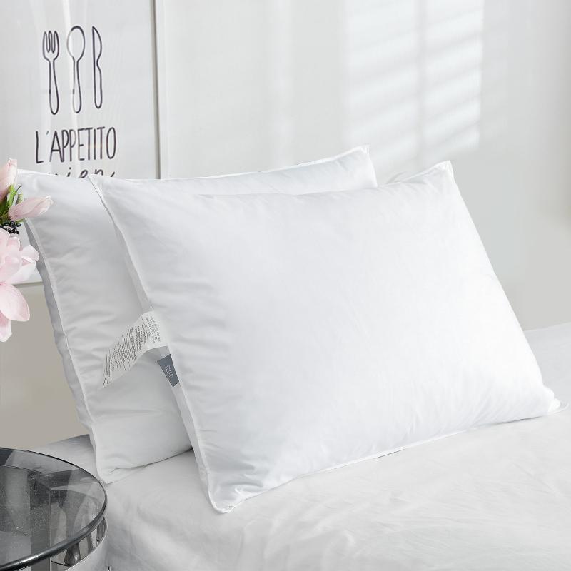 

PUREDOWN 2 PACK FEATHER PILLOWS FOR SIDE AND BACK SLEEPERS, 100% DOWNPROOF COTTON COVER, STANDARD, QUEEN, KING
