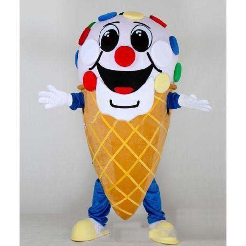 

Discount factory sale Ice Cream Mascot Costume Fancy Birthday Party Dress Halloween Carnivals Costumes, As pic