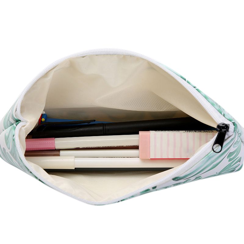 

Pencil Case, Printed Travel Makeup Pouch Large Capacity Waterproof Leather Pencil Case For Office School 1