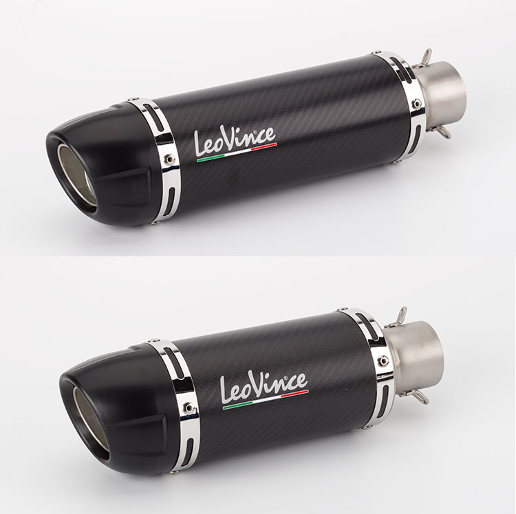 

51mm Motorcycle Modified Exhaust Pipe Carbon Fiber Exhaust For LC150 MT7 Z250 Y15 K7 K8 K9 LEOVINCE Pipe