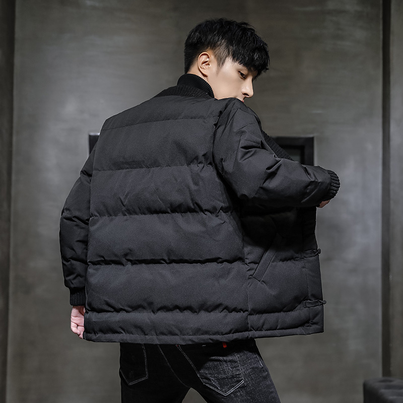 

Chinese style New Fashion Jackets Men Parka Hot Sale High Quality Winter Warm Outwear Mens Coats Casual Windbreak Jackets Men, Black