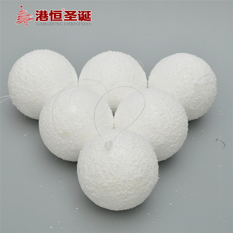 

White Christmas Balls Snowballs Christmas Tree Decor Snowballs Ornaments Hanging Xmas Noel Ornaments for Home