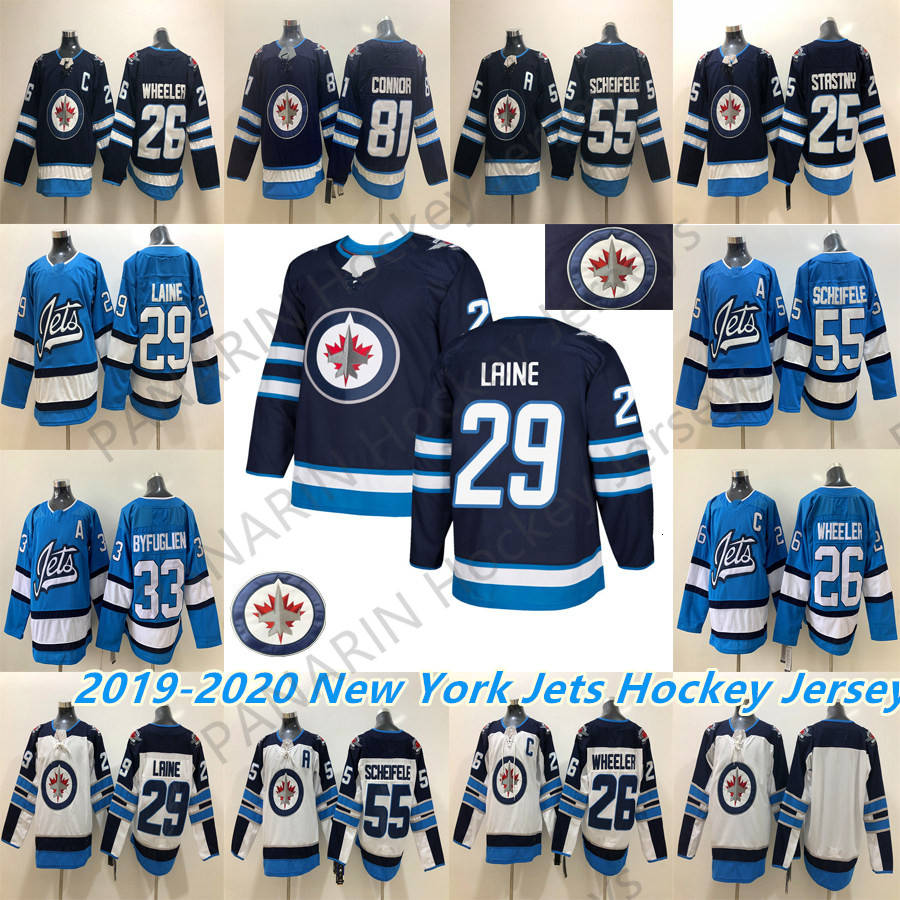 

2019 Winnipeg Jets Mens Jersey 29 Patrik Laine 26 Blake Wheeler 33 Byfuglien 55 Scheifele Customize any number any name hockey jerseys, White