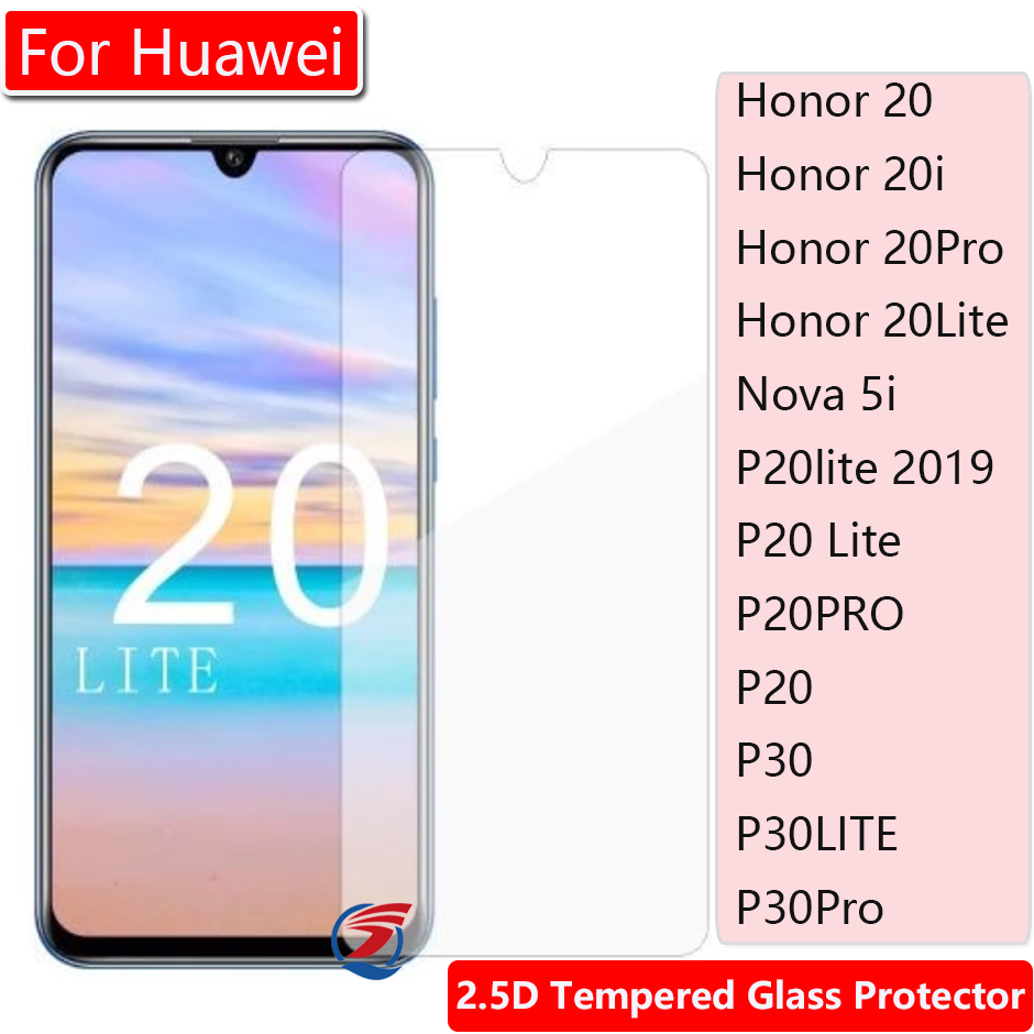 

9H 2.5D 0.3mm Tempered glass screen protector film for Huawei P20 P20 PRO P20 lite Honor 20 Lite Honor20 Pro Mate 30 lite p20lite 2019
