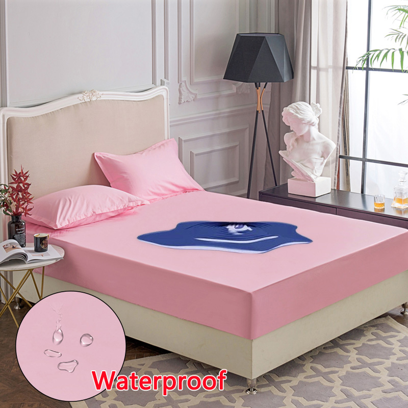 

Waterproof Mattress Protector Cotton Fitted Mattress Pads Anti-dust Mite Hypoallergenic Covers Protector Cover