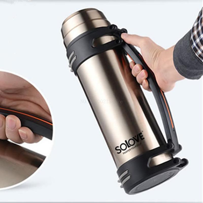 

Large Capacity Stainless Steel Insulation Outdoor Car Water Kettle Travel Vacuum Flasks Thermoses Thermoses Mug 2L