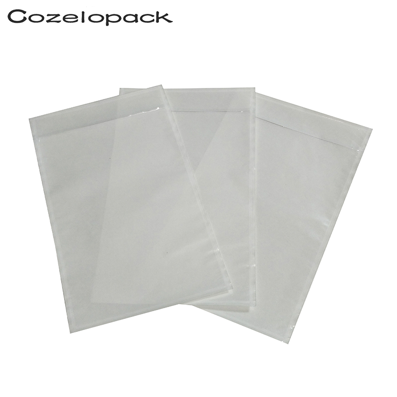 

50pcs-4.5x5.5 7x10 Packing List Envelope Clear Face Invoice Slip Enclosed Pouch Self Adhesive Shipping Label