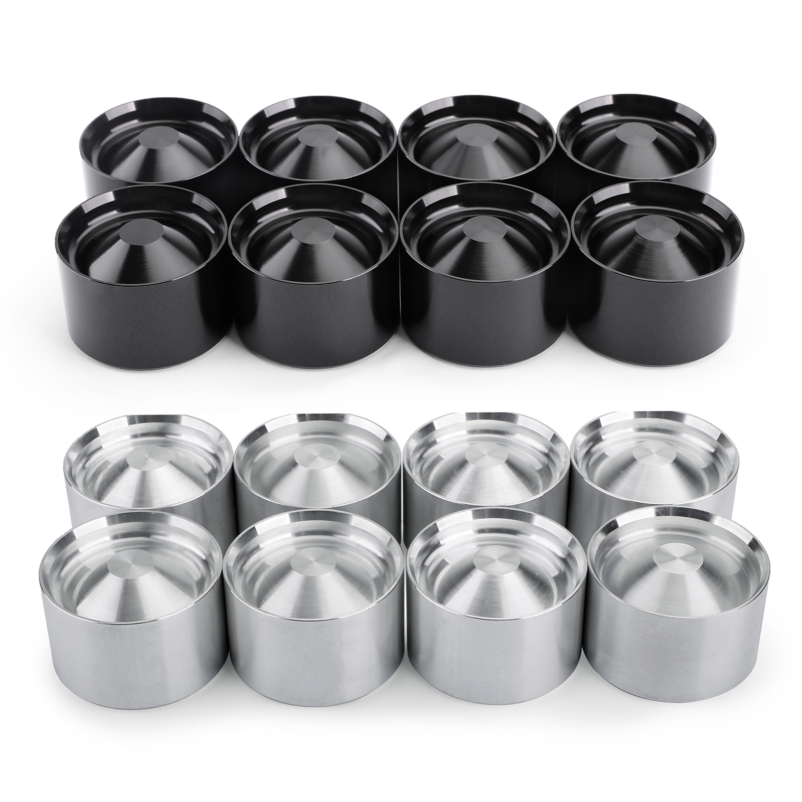 

Universal Modified Fuel Filter 8x Aluminum Storage Cups For NAPA 4003 / WIX 24003 OD 1.797" ID 1.620"