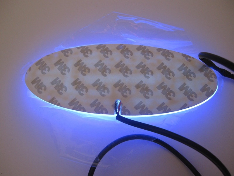 

145 x 56 mm LED Badges White Blue Red 4D LED Logo Lights Rear Emblem Symbols