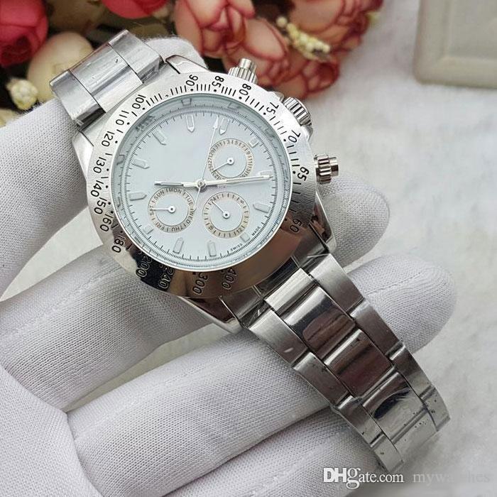 

Top All Sub-dials work Mens watch male gold Full Stainless Steel band Mechanical Automatic watches For men male best gift wristwatches