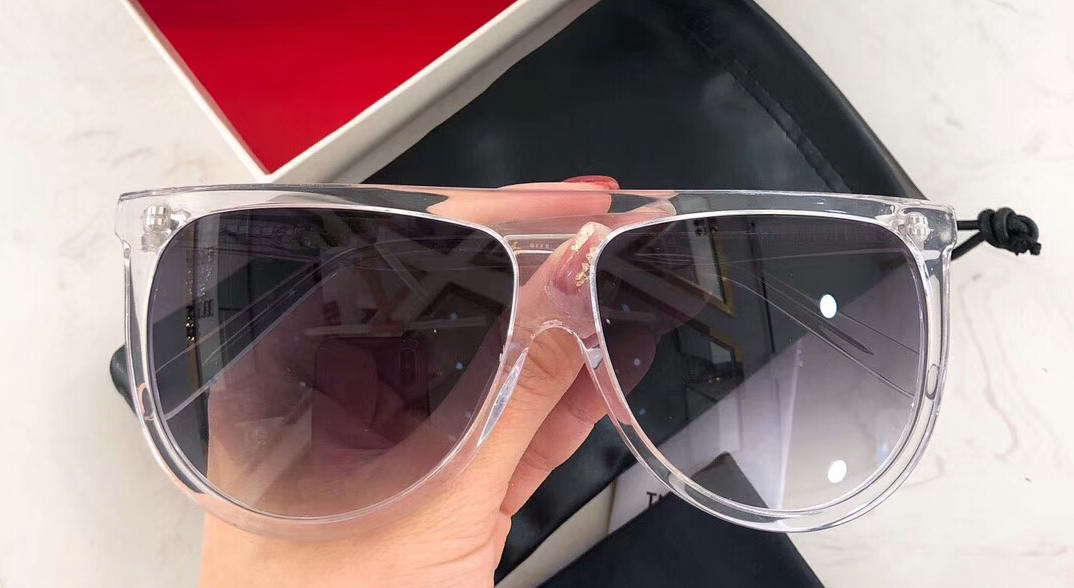 

Flat top Thin Shadow Sunglasses 41435 Transparent Grey w/Grey Gradient Lenses Sun Glasses Sonnenbrille Ladies Sunglasses new with box