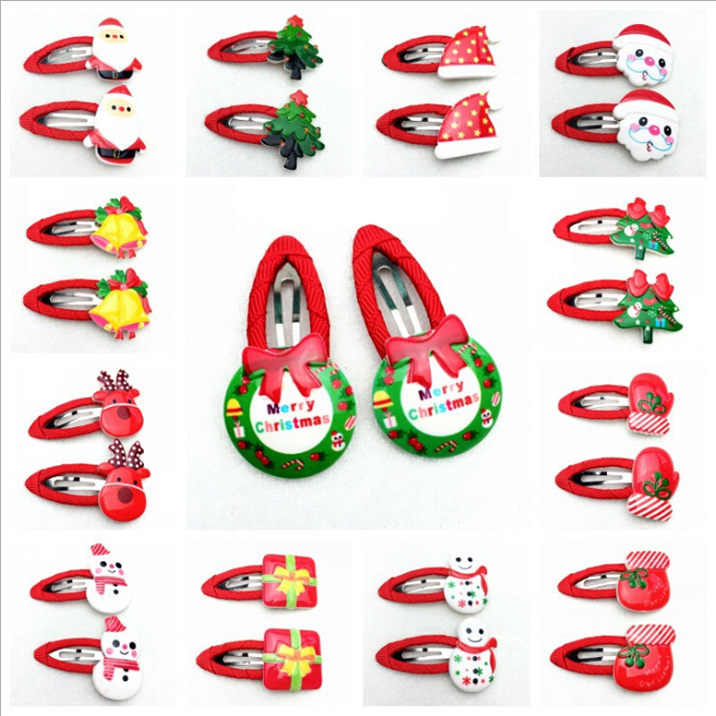

10Pcs Kids Girl Candy Hairpin Baby Hair Clip Christmas Barrettes