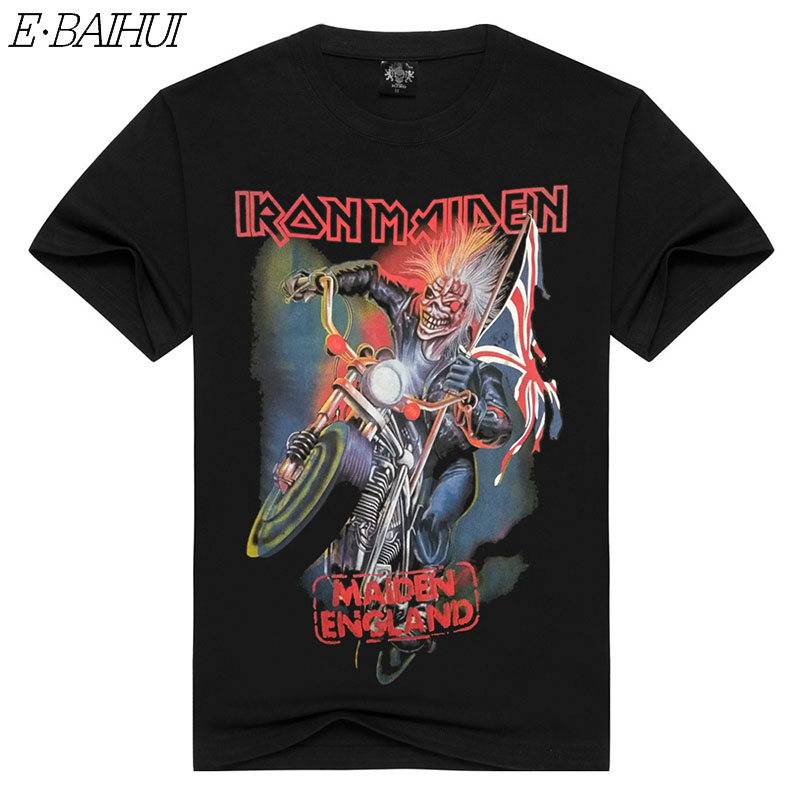 

E-BAIHUI Tshirt American Hip-Hop Fashion T-shirt for Men/Women 3D T-shirt European and American Bands Printing Short Sleeve DX-62, Black