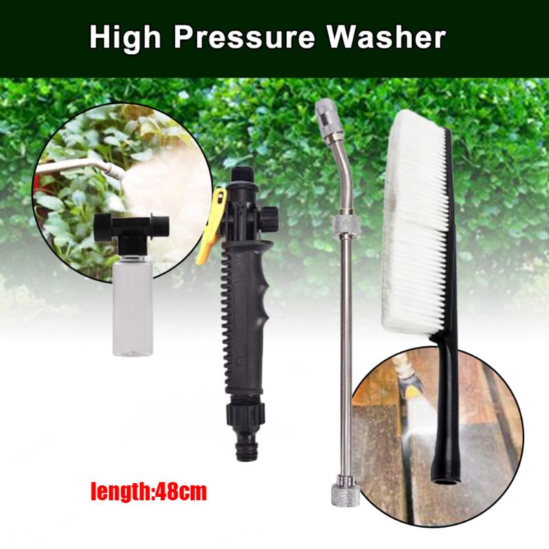 

Water High Pressure Washer Kit Wand Nozzle Stainless Steel Foam Bottle, 30cm