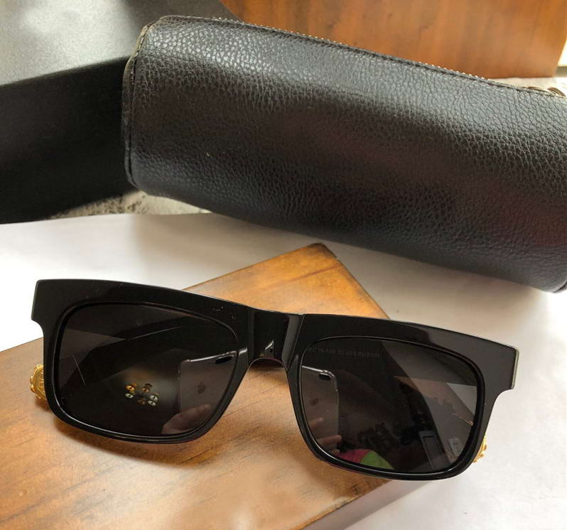 

BUSSIN Sunglasses BOLD Silver Black Lens Vintage Sunglasses des lunettes de soleil men glasses uv400 protection with box