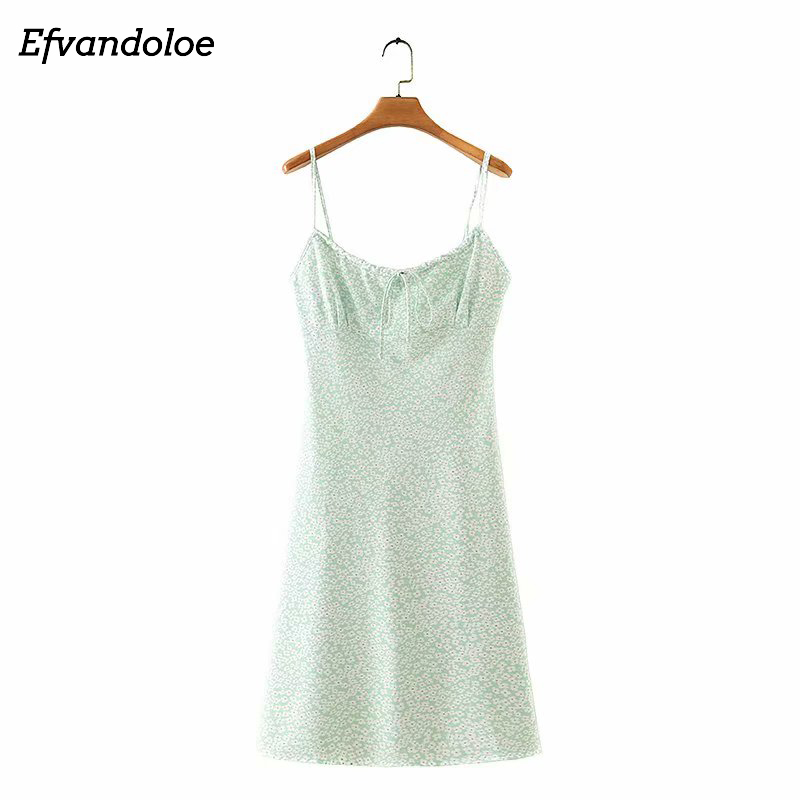 

Green Dress Summer 2020 Floral Print Slim Bodycon Women Midi Dresses Female Beach Holiday Vestidos