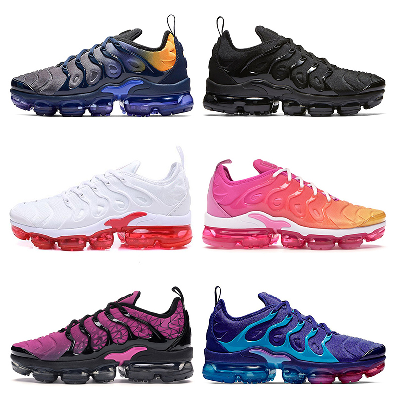 

Top Fashion Tn plus Women mens running shoes Blue Orange Triple Black White Red Summer Sunset Geometric Fuchsia sport sneakers mens trainers