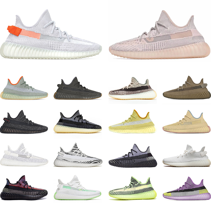 

Hot Kanye West Running Shoes Zyon Asriel Tail Light Linen Earth Desert Sage Cinder Static Reflective Mens Womens Sneakers Size 36-48, Zebra 36-46