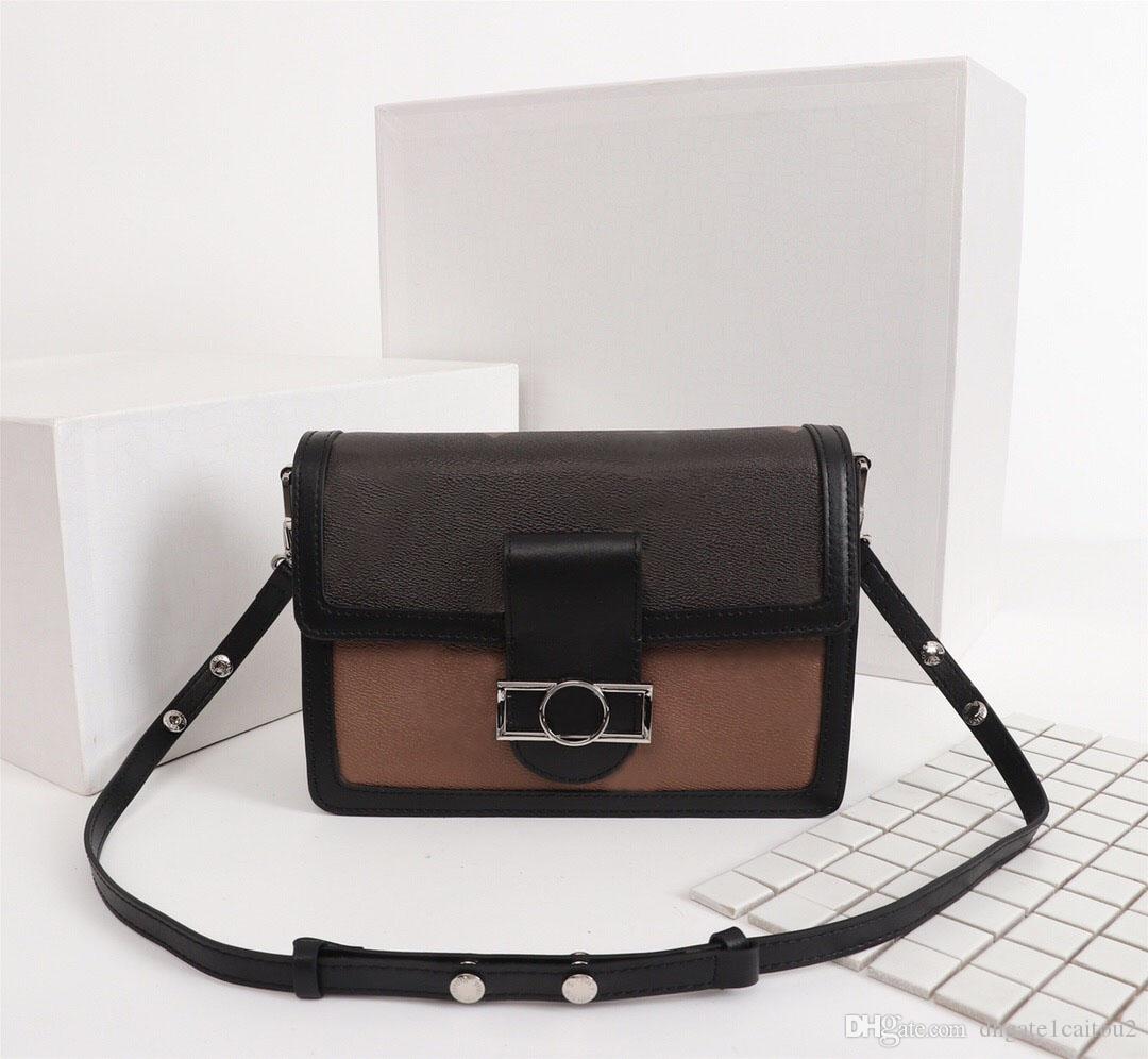 

Original High Quality Fashion Design Women Dauphine Messenger Bag Classic Style Luxury Chain Shoulder Bags Genuine Leather Purse CLUTCHES EV
