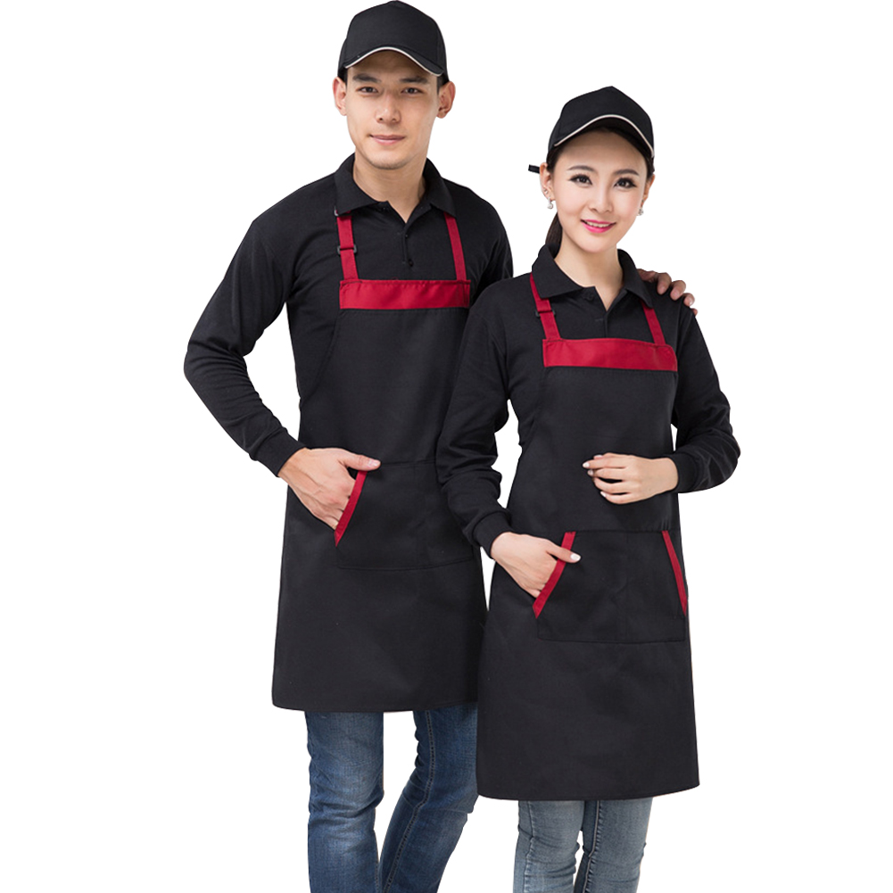 

Butcher Apron With Pockets Cotton Adjustable Neck Strap Serving Adult Kids Cooking Baking Crafting Gardening Hanging Neck Apron